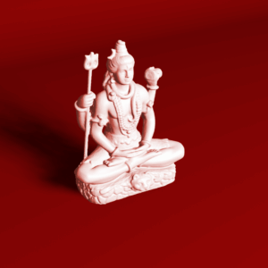 3D-Gedruckte Shiva-Statue in Skin-Farbe