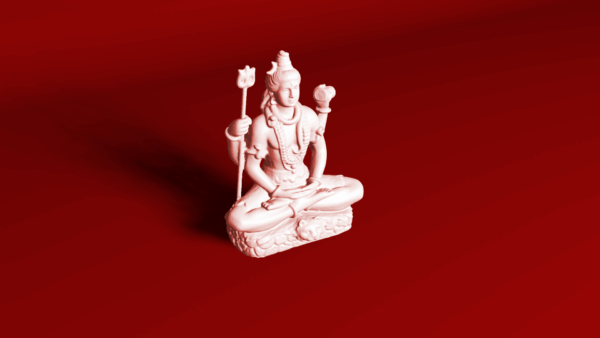 3D-Gedruckte Shiva-Statue in Skin-Farbe